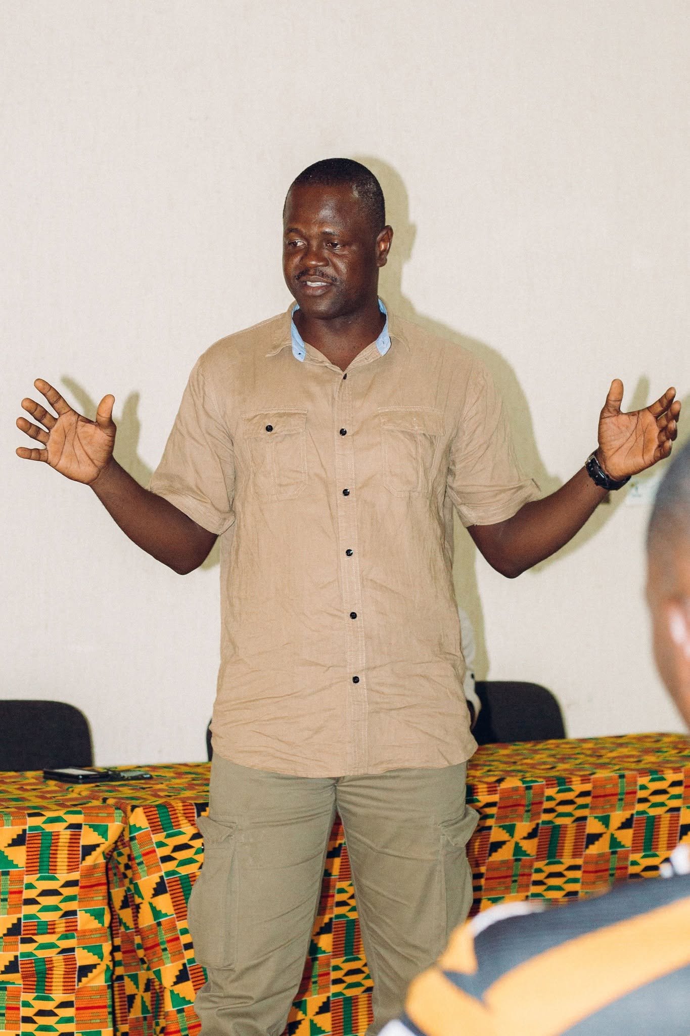 Basiera Saankara addressing a retreat session